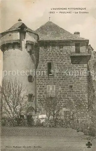 AK / Ansichtskarte Paulhac_Cantal_Auvergne Chateau Schloss 