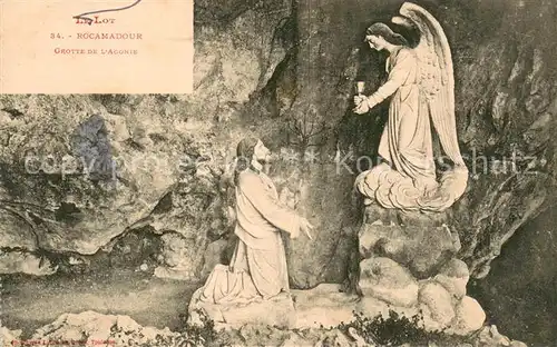 AK / Ansichtskarte Rocamadour Grotte de l Agonie Rocamadour