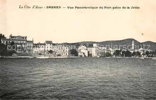 AK / Ansichtskarte Sanary sur Mer Vue panoramique du port prise de la jetee Sanary sur Mer