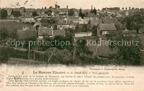 AK / Ansichtskarte Saulieu Vue generale Saulieu