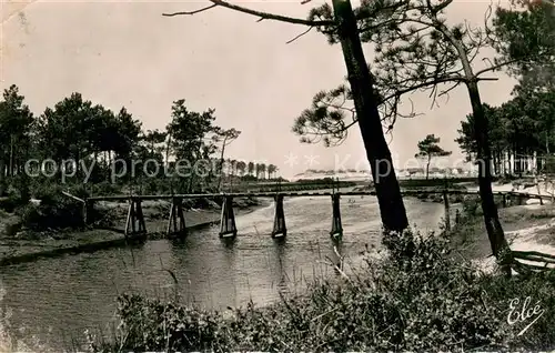 AK / Ansichtskarte Vieux Boucau les Bains Pont pittoresque dans les pins Vieux Boucau les Bains