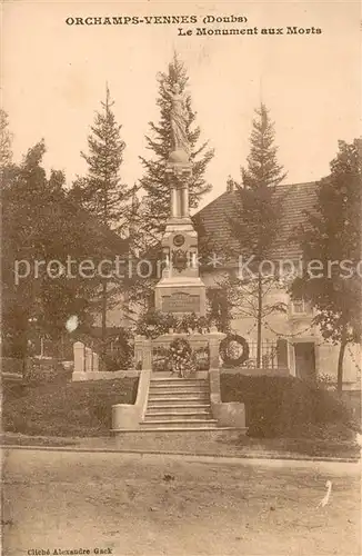 AK / Ansichtskarte Orchamps_Vennes Monument aux Morts Kriegerdenkmal Orchamps Vennes