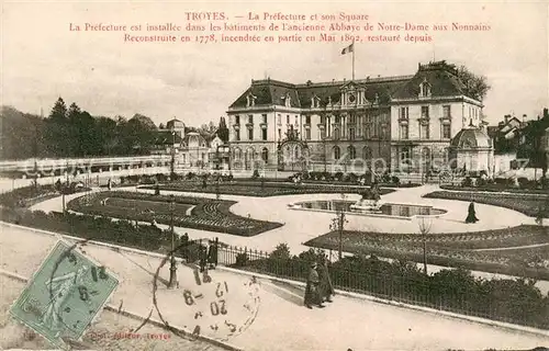 AK / Ansichtskarte Troyes_Aube La Prefecture et son square Troyes Aube