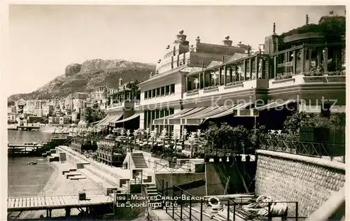 AK / Ansichtskarte Monte Carlo Beach Sporting d ete Monte Carlo