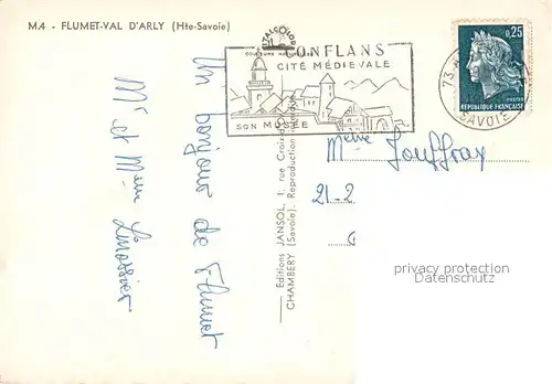 AK / Ansichtskarte Flumet Panorama Val d Arly Flumet