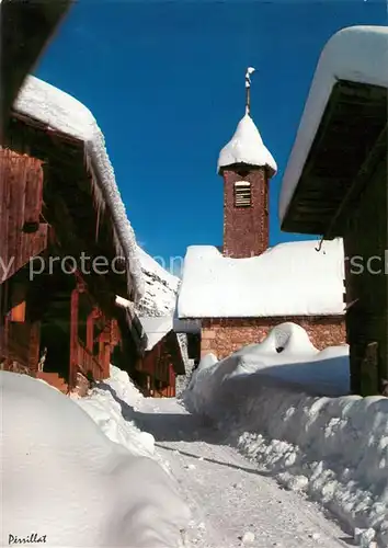 AK / Ansichtskarte Le_Grand Bornand Le Chinaillon Chapelle sous la neige Station sports d hiver Le_Grand Bornand