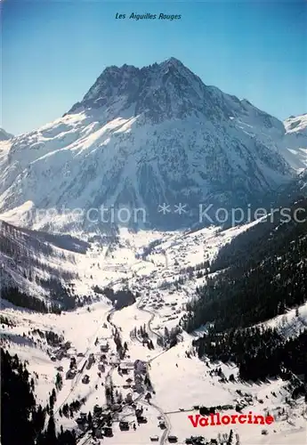 AK / Ansichtskarte Vallorcine_Haute_Savoie et les Aiguilles Rouges Alpes en hiver vue aerienne Vallorcine_Haute_Savoie