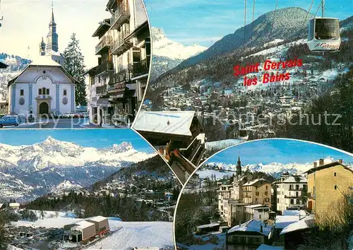 AK / Ansichtskarte Saint Gervais les Bains Teilansichten Wintersportplatz Alpen Saint Gervais les Bains