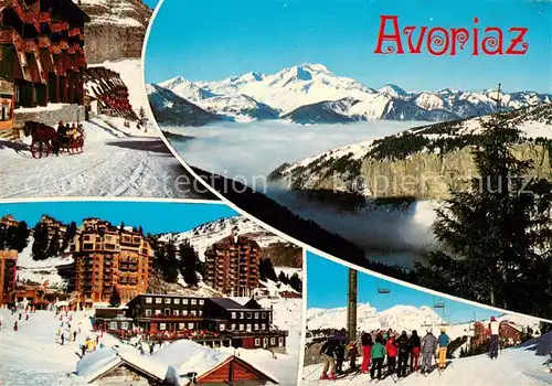 AK / Ansichtskarte Avoriaz Teilansichten Wintersportplatz Franzoesische Alpen Avoriaz