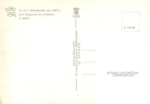 AK / Ansichtskarte Sixt Fer a Cheval et le Cirque du Fer a Cheval Cascade Alpes Sixt Fer a Cheval