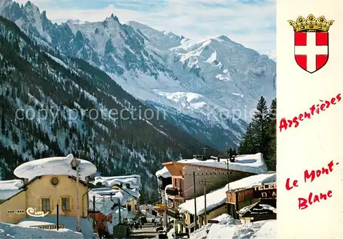 AK / Ansichtskarte Argentieres_Seine et Marne Centre de la Station de Sports d hiver Massif du Mont Blanc Alpes Argentieres