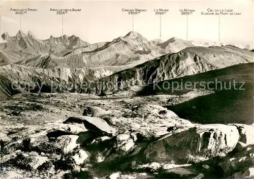 AK / Ansichtskarte Saint Sorlin d_Arves Col de la Croix de Fer Panorama sur les Aiguilles d Arves et l Oisans Saint Sorlin d Arves