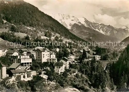 AK / Ansichtskarte Saint Gervais les Bains Panorama Dome de Miage et Pont du Diable Saint Gervais les Bains