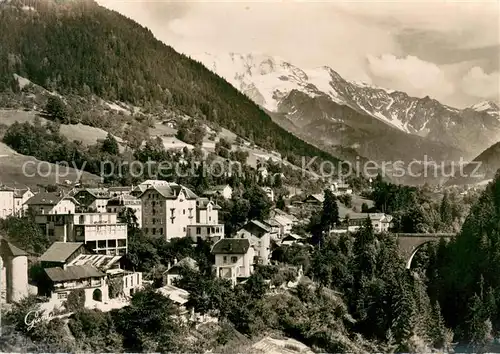 AK / Ansichtskarte Saint Gervais les Bains Panorama Dome de Miage et Pont du Diable Saint Gervais les Bains