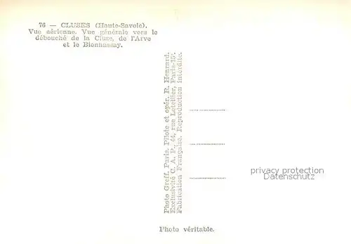 AK / Ansichtskarte Cluses Vue aerienne Alpes Cluses