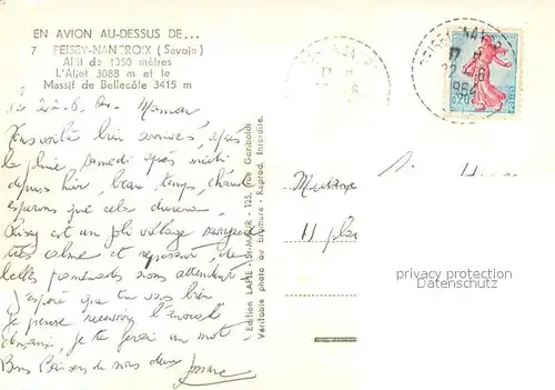 AK / Ansichtskarte Peisey Nancroix Panorama Massif de Bellecote vue aerienne Peisey Nancroix