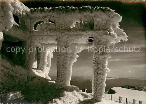 AK / Ansichtskarte Mont_Ventoux Pilier de l Observatoire sous le Givre et le Dome des Tempetes en hiver Mont Ventoux
