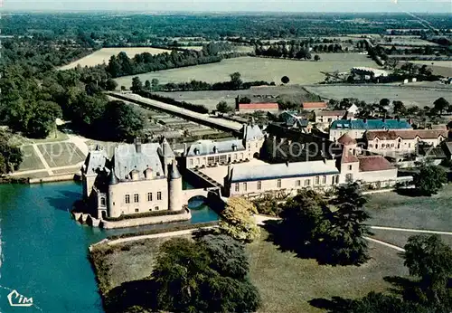 AK / Ansichtskarte La_Bussiere_Loiret Chateau des Pecheurs Demeure Historique vue aerienne La_Bussiere_Loiret