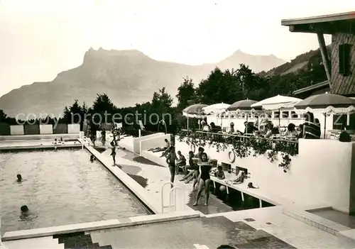AK / Ansichtskarte Saint Gervais les Bains La piscine Freibad Saint Gervais les Bains
