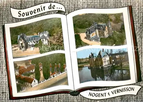 AK / Ansichtskarte Nogent sur Vernisson Les Ormes les Barres Auberge des Templiers la Bussiere Chateau Nogent sur Vernisson