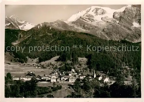 AK / Ansichtskarte Les_Contamines Montjoie Panorama Dome de Miage et la Berangere Alpes Les_Contamines Montjoie