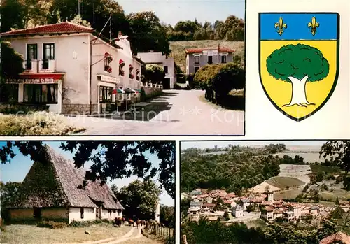 AK / Ansichtskarte Boisset_Cantal Hotel Beau Sejour Ferme de Solignac Armoiries de Boisset Blason Boisset Cantal