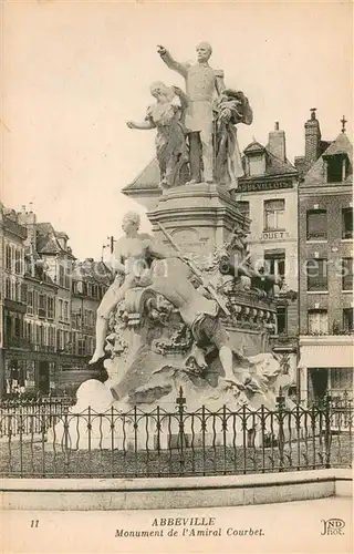 AK / Ansichtskarte Abbeville_Somme Monument de lAmiral Courbet Abbeville_Somme