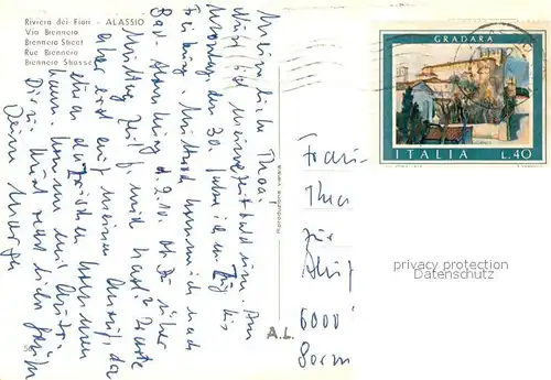 AK / Ansichtskarte Alassio Via Brennero Alassio