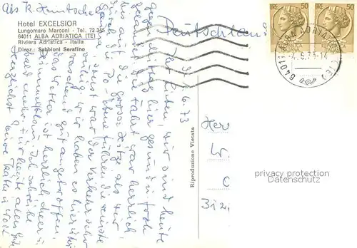 AK / Ansichtskarte Alba_Adriatica Hotel Excelsior Alba Adriatica