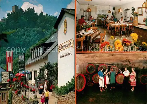AK / Ansichtskarte Alf_Mosel Gasthaus Pension Weinhof St Barbara Weinkeller Alf_Mosel