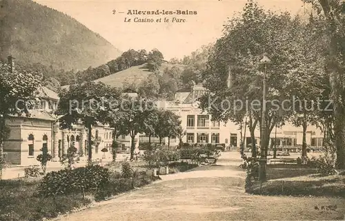 AK / Ansichtskarte Allevard_les_Bains_Isere Le Casino et le Parc Allevard_les_Bains_Isere