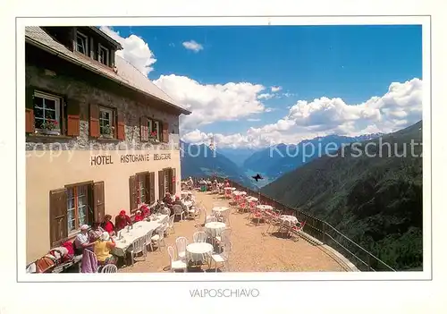 AK / Ansichtskarte Alp_Gruem Berghotel Restaurant Belvedere Fernsicht Alpenpanorama Alp_Gruem
