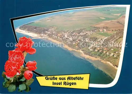 AK / Ansichtskarte Altefaehr_Ruegen Fliegeraufnahme Altefaehr Ruegen