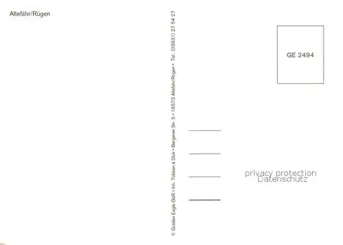 AK / Ansichtskarte Altefaehr_Ruegen Fliegeraufnahme Altefaehr Ruegen