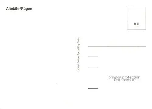 AK / Ansichtskarte Altefaehr_Ruegen Fliegeraufnahme Altefaehr Ruegen