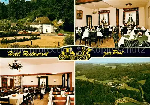 AK / Ansichtskarte Altenberg_Rheinland Hotel Restaurant zur Post Panorama Altenberg_Rheinland