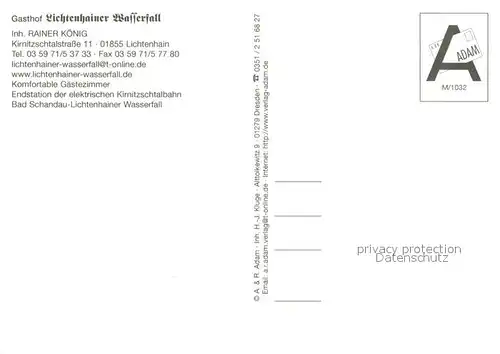 AK / Ansichtskarte Altendorf_Lichtenhain Gasthof Lichtenhainer Wasserfall Dorfstrasse Wasserfall Altendorf Lichtenhain