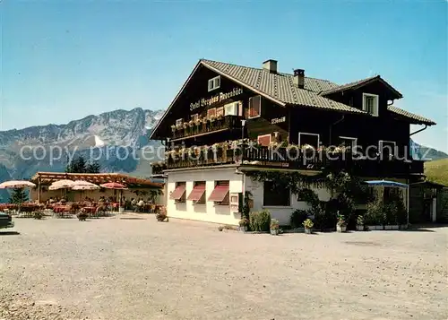 AK / Ansichtskarte Amden_SG Hotel Berghus Arvenbueel und Mattstock Appenzeller Alpen Amden_SG