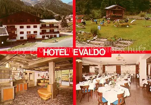 AK / Ansichtskarte Arabba_Dolomiten Hotel Evaldo Restaurant Garten Arabba Dolomiten