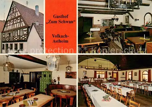 AK / Ansichtskarte Astheim_Kitzingen Gasthof Zum Schwan Restaurant Astheim_Kitzingen