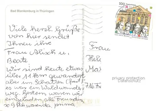 AK / Ansichtskarte Bad_Blankenburg Fliegeraufnahme Bad_Blankenburg