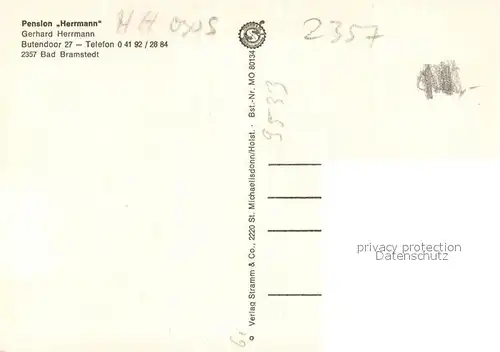 AK / Ansichtskarte Bad_Bramstedt Pension Herrmann Bad_Bramstedt