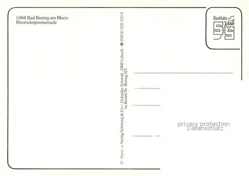 AK / Ansichtskarte Bad_Breisig Alter Zollhof Rheinuferpromenade Bad_Breisig