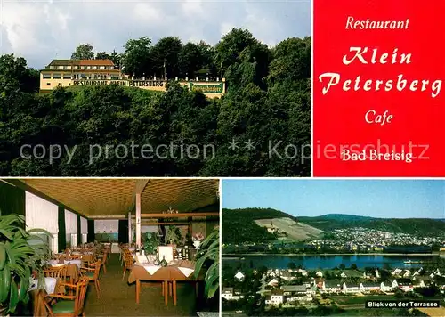 AK / Ansichtskarte Bad_Breisig Restaurant Cafe Klein Petersberg Gaststube Panorama Bad_Breisig