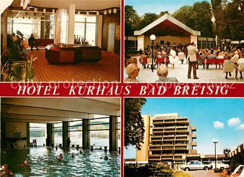 AK / Ansichtskarte Bad_Breisig Hotel Kurhaus Bad Breisig Foyer Kurkonzert Hallenbad Bad_Breisig