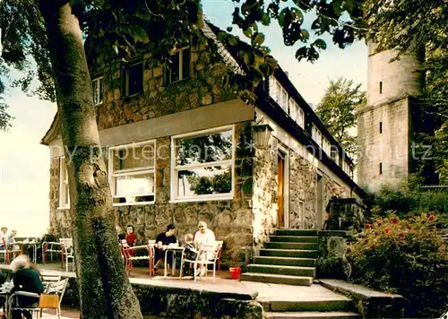 AK / Ansichtskarte Bad_Driburg Cafe Restaurant Sachsenklause auf der Iburg Bad_Driburg