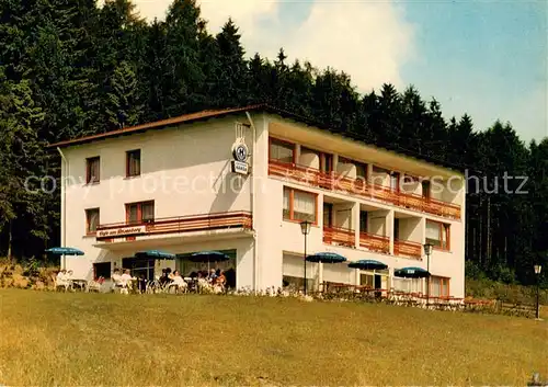 AK / Ansichtskarte Bad_Driburg Cafe Pension Restaurant Am Rosenberg Bad_Driburg