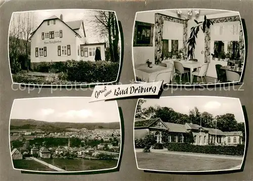 AK / Ansichtskarte Bad_Driburg Haus Bergfrieden Gaststube Panorama Bad_Driburg