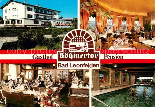 AK / Ansichtskarte Bad_Leonfelden Gasthof Pension Boehmertor Hallenbad Bad_Leonfelden