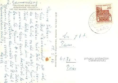 AK / Ansichtskarte Bad_Neuenahr Ahrweiler DRK Muetterkurheim Reichshof Bad_Neuenahr Ahrweiler